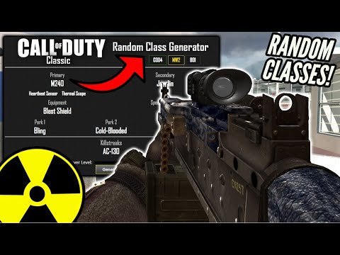 Call Of Duty Modern Warfare 3 Random Class Generator